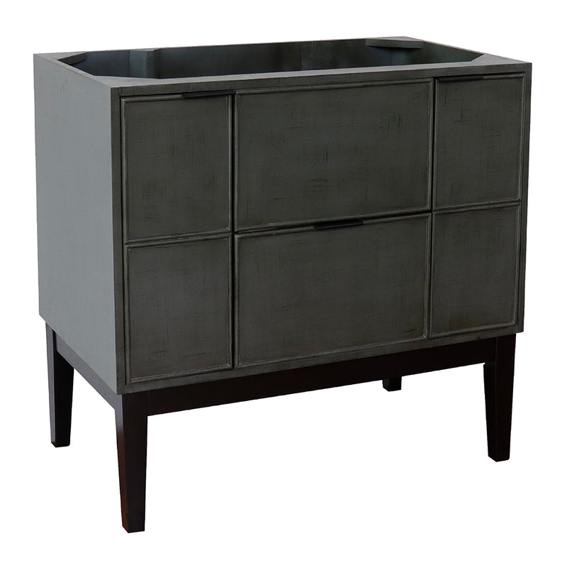 Bellaterra 36" Single Vanity" Linen Gray Finish Cabinet Only 400501-LY