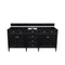 James Martin Brittany 72" Double Vanity Black Onyx 650-V72-BKO