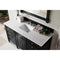 James Martin Brittany 60" Single Vanity Black Onyx with 3 cm Arctic Fall Solid Surface Top 650-V60S-BKO-3AF