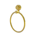 Allied Brass Venus Collection Towel Ring with Groovy Accent 416G-PB