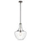 Kichler Everly 19.75" 1 Light Bell Pendant Clear Glass Olde Bronze 42046OZ