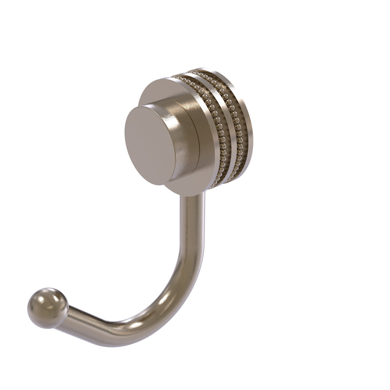 Allied Brass Venus Collection Robe Hook with Dotted Accents 420D-PEW