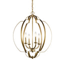 Kichler Voleta 26.25" 4 Light Foyer Pendant Natural Brass 42138NBR