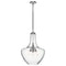 Kichler Everly 27.5" 3 Light Bell Pendant Clear Seeded Glass Chrome 42198CH