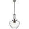 Kichler Everly 27.5" 3 Light Bell Pendant Clear Seeded Glass Olde Bronze 42198OZ