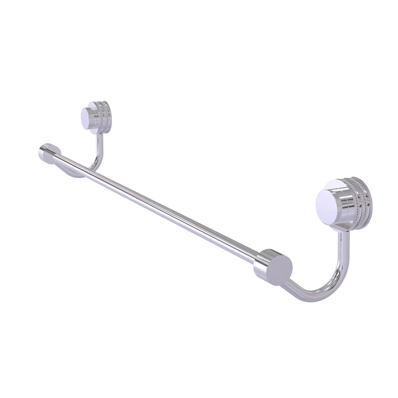 Allied Brass Venus Collection 18 Inch Towel Bar with Dotted Accent 421D-18-PC