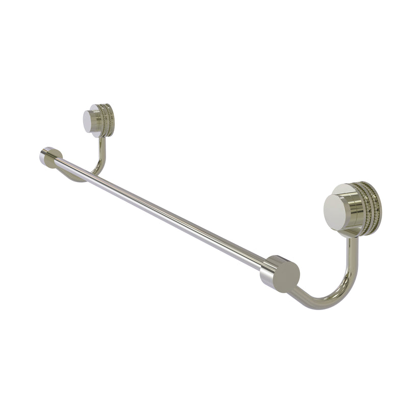 Allied Brass Venus Collection 18 Inch Towel Bar with Dotted Accent 421D-18-PNI