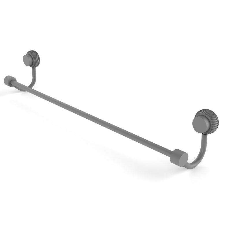Allied Brass Venus Collection 24 Inch Towel Bar with Twist Accent 421T-24-GYM