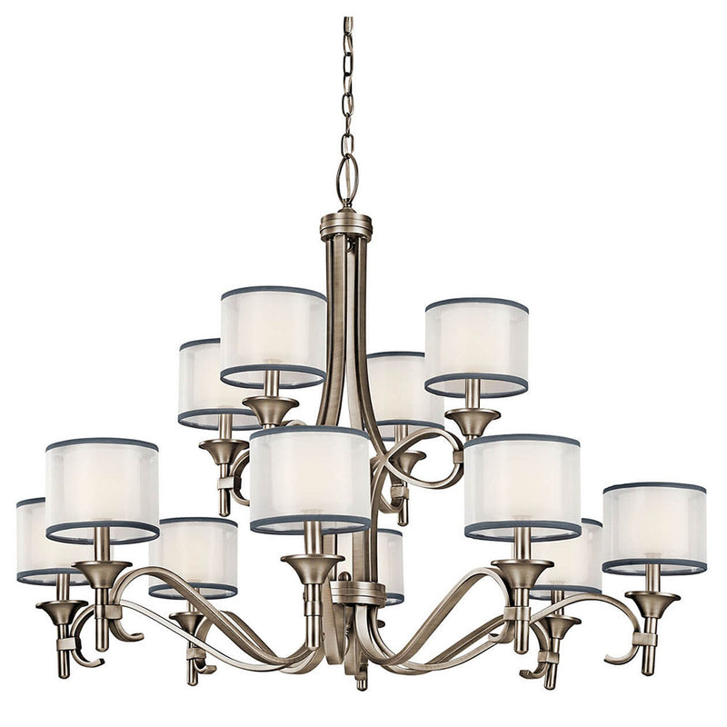 Kichler Lacey 12 Light Chandelier Antique Pewter 42383AP