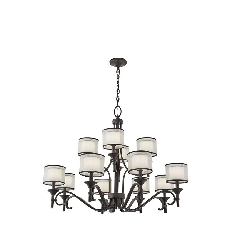 Kichler Lacey 12 Light Chandelier Mission Bronze 42383MIZ