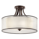 Kichler Lacey 4 Light Semi Flush Mission Bronze 42387MIZ