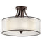 Kichler Lacey 4 Light Semi Flush Mission Bronze 42387MIZ