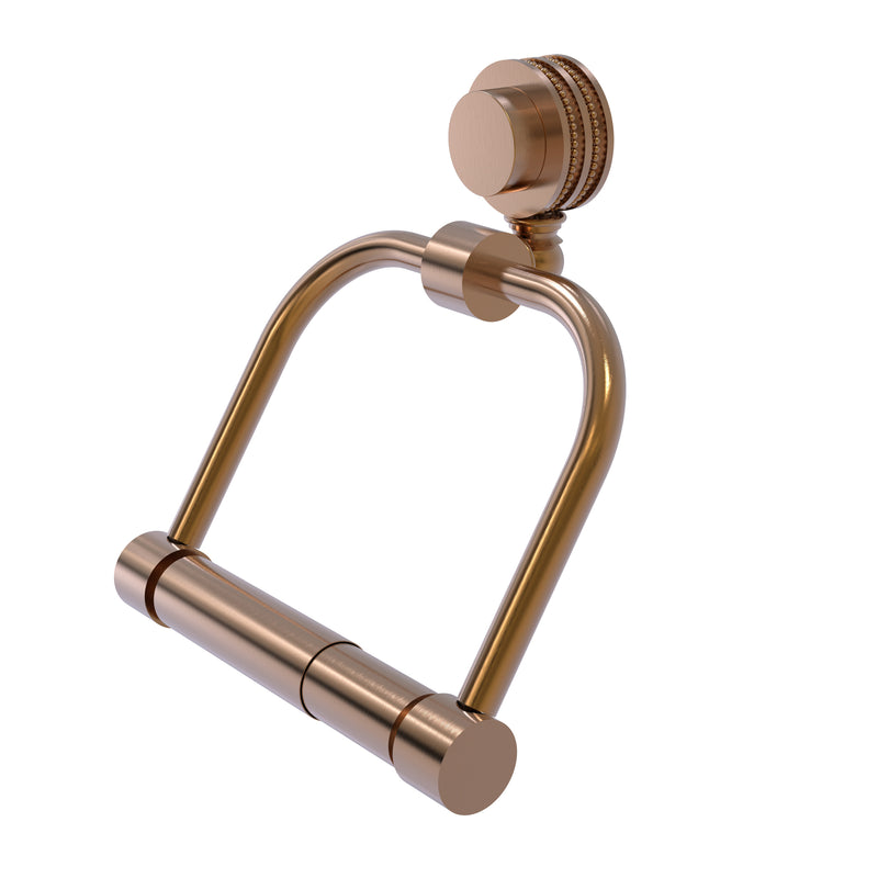 Allied Brass Venus Collection 2 Post Toilet Tissue Holder with Dotted Accents 424D-BBR