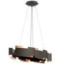 Kichler Moderne 16.25" LED Oval Chandelier Olde Bronze 42993OZLED