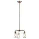 Kichler Braelyn 3 Light Convertible Chandelier Classic Pewter 43057CLP