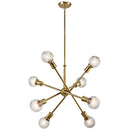 Kichler Armstrong 8 Light Chandelier Natural Brass 43118NBR