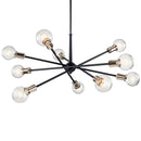 Kichler Armstrong 10 Light Chandelier Black 43119BK