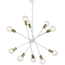 Kichler Armstrong 10 Light Chandelier White 43119WH