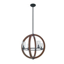 Kichler Grand Bank 4 Light Chandelier Auburn Stain 43185AUB