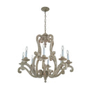 Kichler Hayman Bay 8 Light Chandelier Distressed Antique White 43265DAW