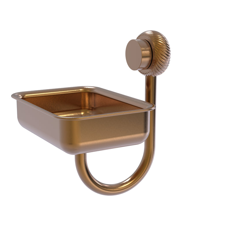 Allied Brass Venus Collection Wall Mounted Soap Dish with Twisted Accents 432T-BBR