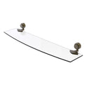 Allied Brass Venus Collection 24 Inch Glass Shelf with Groovy Accents 433G-24-ABR