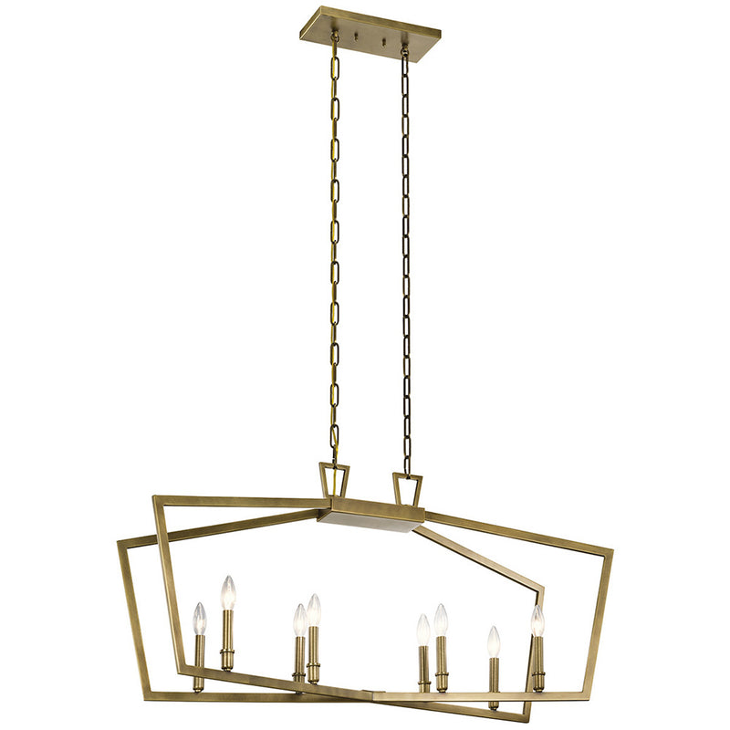 Kichler Abbotswell 42" 8 Light Linear Chandelier 43494NBR