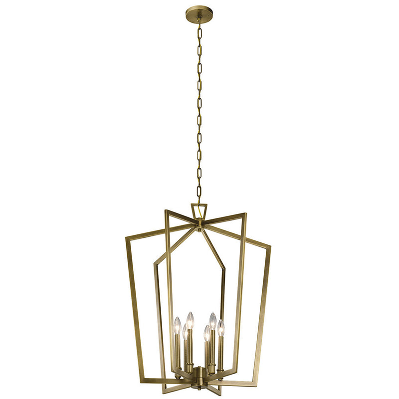 Kichler Abbotswell 32.25" 6 Light Foyer Pendant 43495NBR