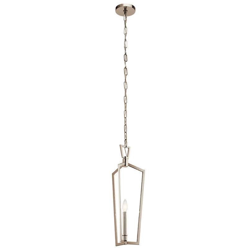 Kichler Abbotswell 1 Light Mini Pendant Polished Nickel 43497PN