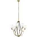 Kichler Thisbe 27.5" 6 Light Chandelier Natural Brass 43532NBR