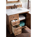 James Martin Providence 36" Driftwood Single Vanity with 3 cm Carrara Marble Top 238-105-5511-3CAR