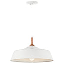 Kichler Danika 1 Light Pendant White 43683WH