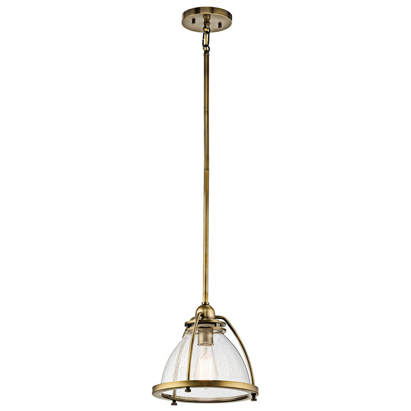 Kichler Silberne 1 Light Pendant Natural Brass 43738NBR