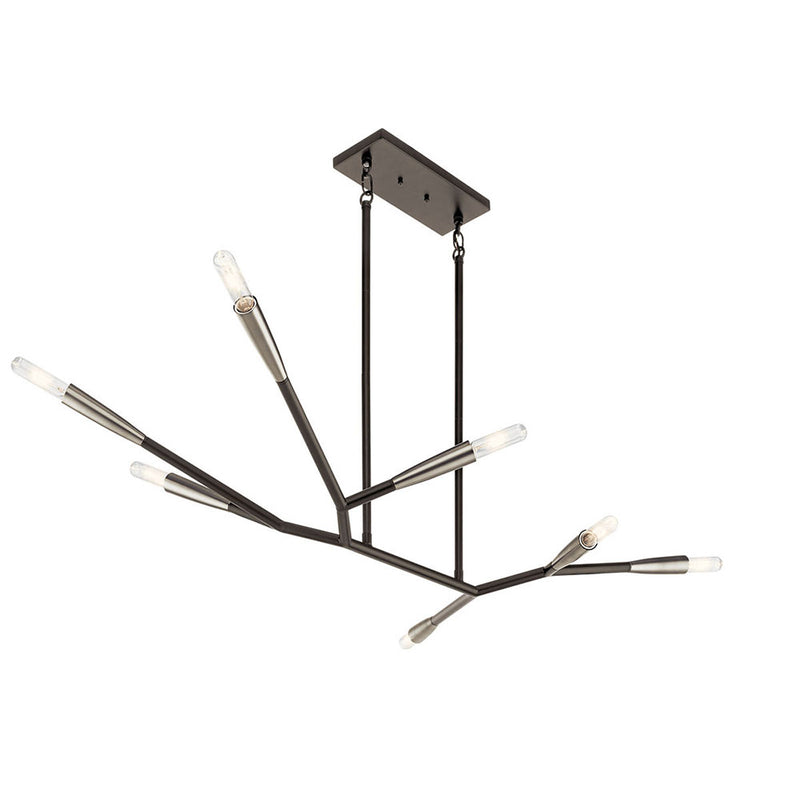 Kichler Branches 7 Light Chandelier Black 43795BK