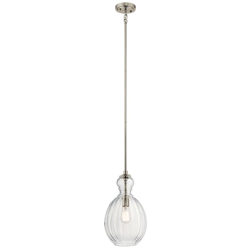 Kichler Riviera Pendant 1 Light Brushed Nickel 43953NI