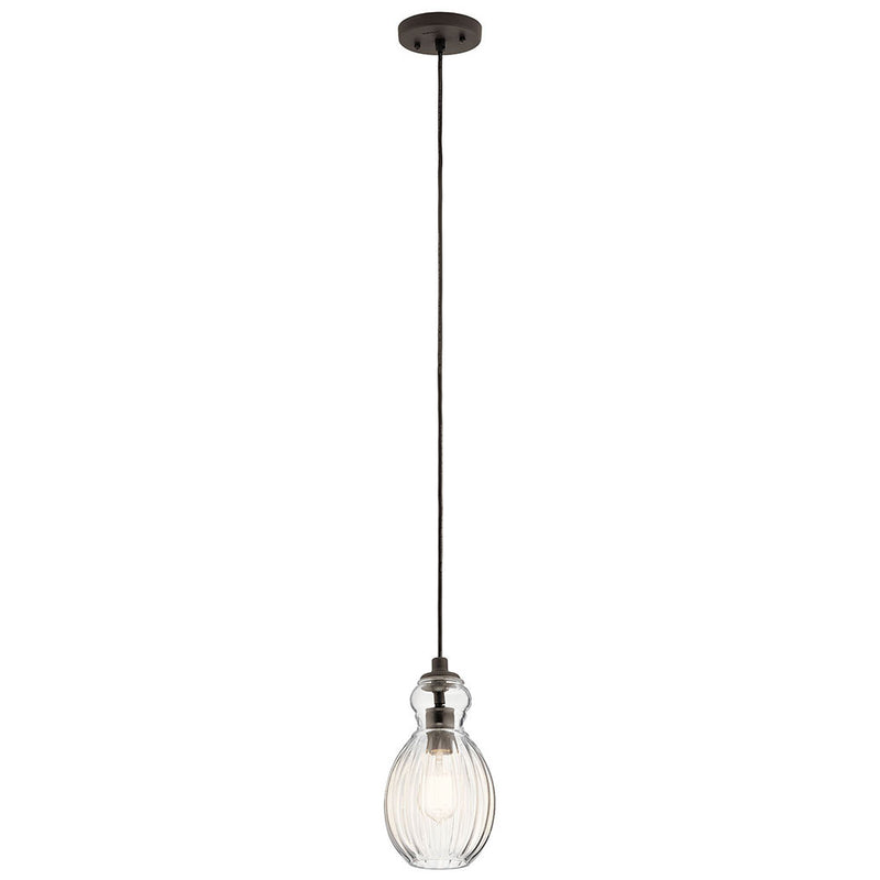 Kichler Riviera 6" 1 Light Mini Pendant Olde Bronze 43959OZ