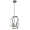 Kichler Downtown Deco 4 Light Foyer Pendant Polished Nickel 43964PN