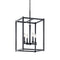 Kichler Crosby 4 Light Foyer Pendant Black 43998BK