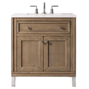 James Martin Chicago 30" Single Vanity Whitewashed Walnut 305-V30-WWW