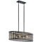 Kichler Aldergate 6 Light Oval Chandelier Black 44077BK