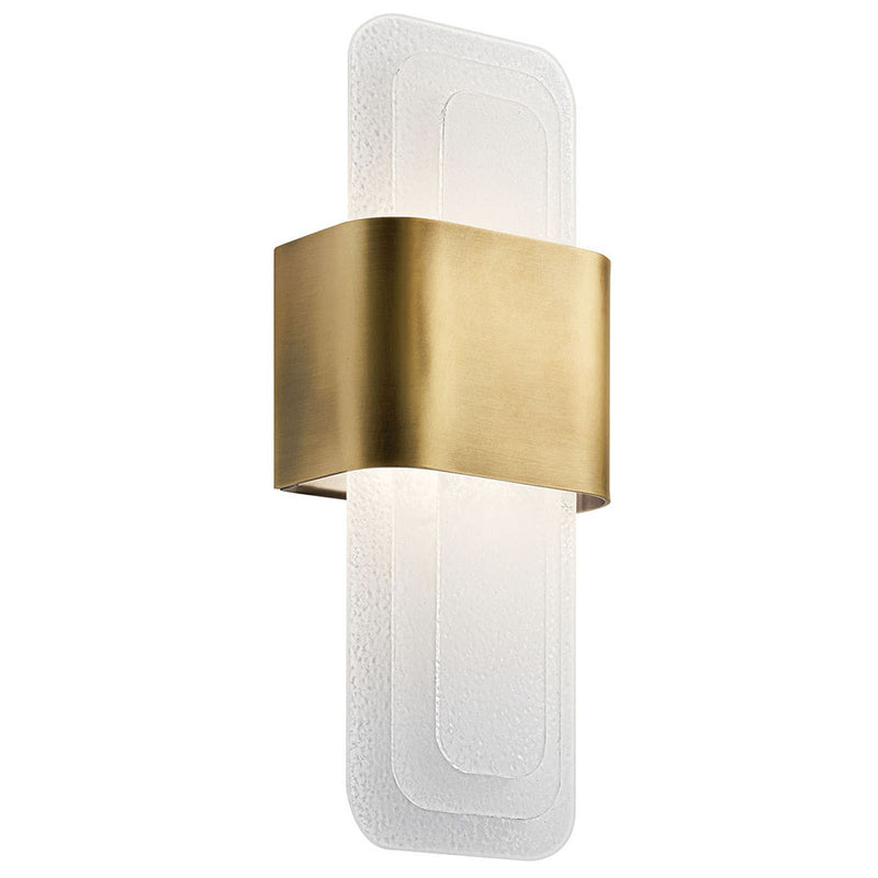 Kichler Serene LED Wall Sconce Natural Brass 44162NBRLED