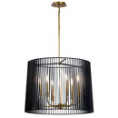 Kichler Linara 6 Light Chandelier Black 44167BK