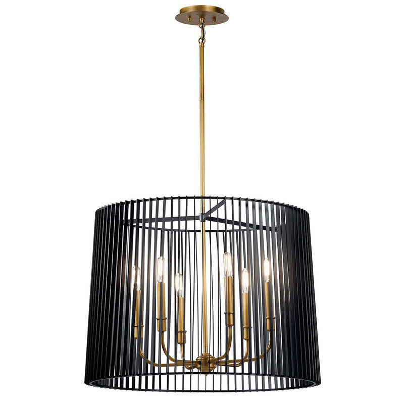 Kichler Linara 6 Light Chandelier Black 44167BK