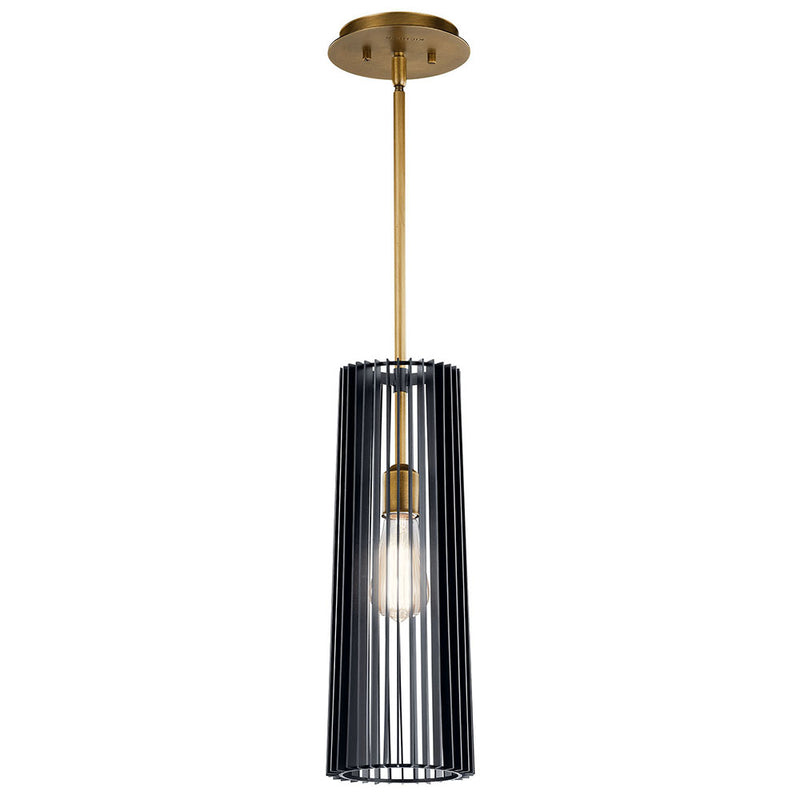 Kichler Linara 1 Light Pendant Black 44169BK