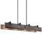 Kichler Ridgewood 59" 8 Light Linear Chandelier Textured Black 44181BKT