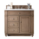 James Martin Bristol 36" Single Vanity Whitewashed Walnut with 3 cm Eternal Jasmine Pearl Quartz Top 157-V36-WW-3EJP