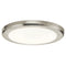 Kichler Zeo 4000K LED 10" Round Flush Mount Brushed Nickel 44246NILED40