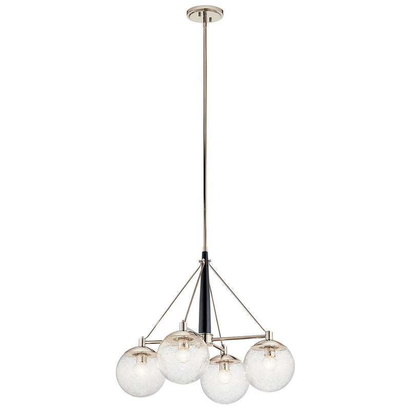 Kichler Marilyn 4 Light Chandelier Polished Nickel 44268PN