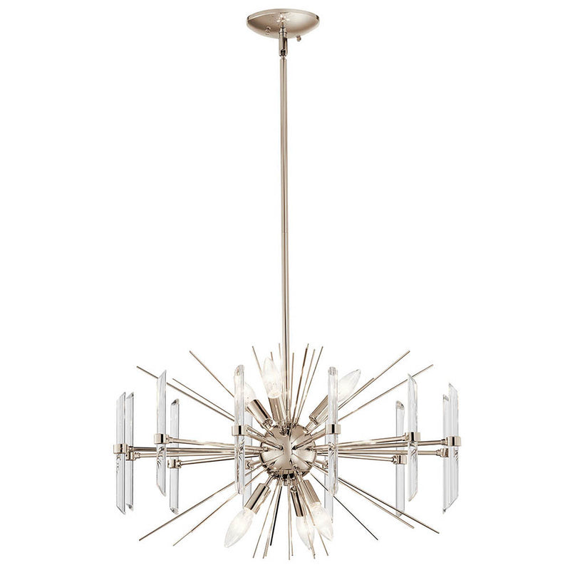 Kichler Eris 6 Light Chandelier Polished Nickel 44275PN