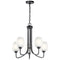 Kichler Valserrano 24.25" 5 Light Chandelier Black 44377BK